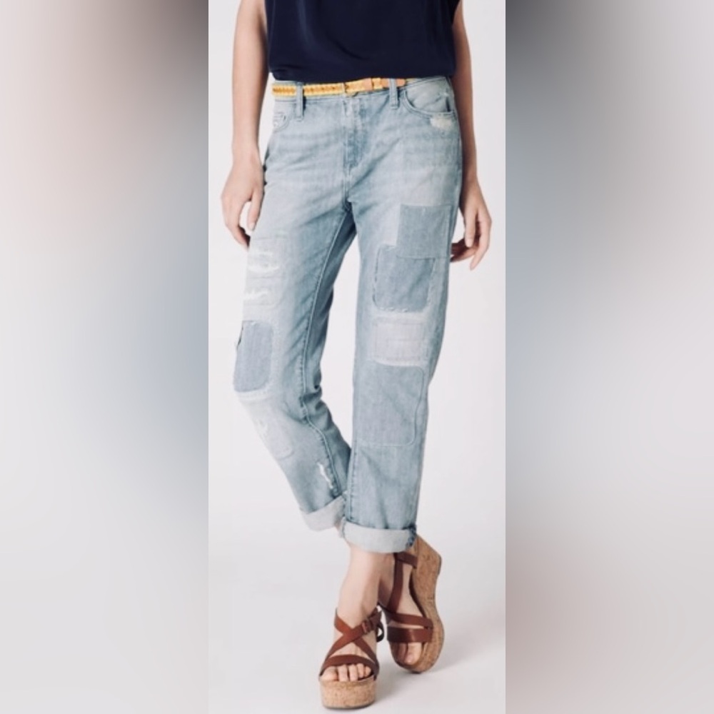 Anthropologie-Holding Horses Patchwork
Gable Boyfriend Jeans in MedBlue size 30